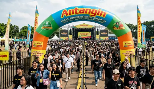 balon gate parigi moutong event bersama obat jamu