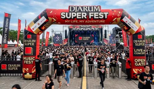 balon gate parigi moutong dalam event konser rokok