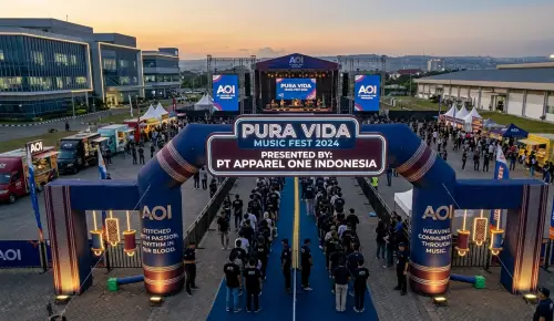 balon gate banggai dalam event konser perusahaan