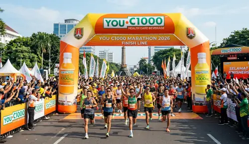 balon gate banggai dalam event marathon