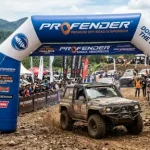 balon gate banjarbaru di event offroad dengan sponsor shockbeaker