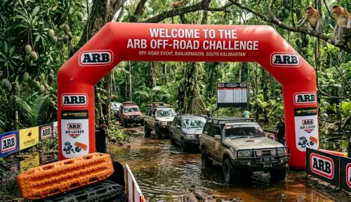 balon gate banjarmasin di event overland tengah hutan