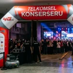 balon gate bengkayang pada event konser indoor
