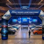 balon gate bone dalam event mobil di indoor