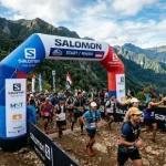 balon gate buol dalam event trailrun dengan brand sepatu