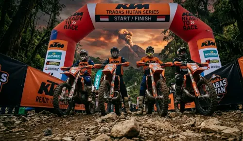 balon gate buol dalam event motor trail