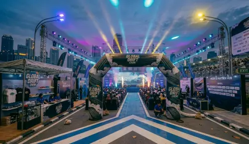balon gate pangkajene dalam event launching drift team