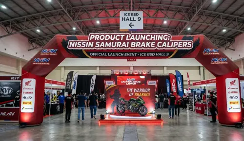 balon gate kayong utara di event launching calipers brake untuk motor