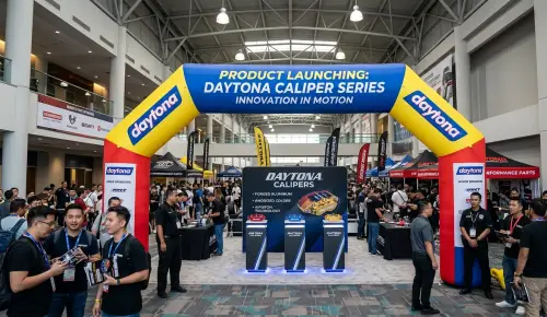 balon gate kayong utara pada event launching brake calipers