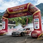 balon gate kendari pada event balap mobil