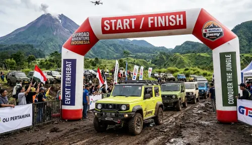 balon gate kepulauan siau tagulandang biaro di event mobil offroad