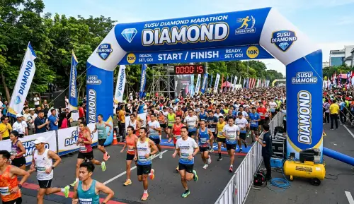 balon gate konawe digunakan saat event marathon dengan brand susu