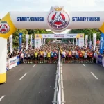 balon gate konawe saat event marathon sponsor susu steril