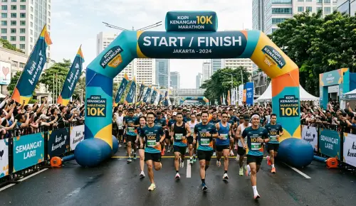 balon gate kotamobagu pada event running marathon