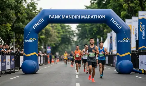 balon gate makassar di event marathon