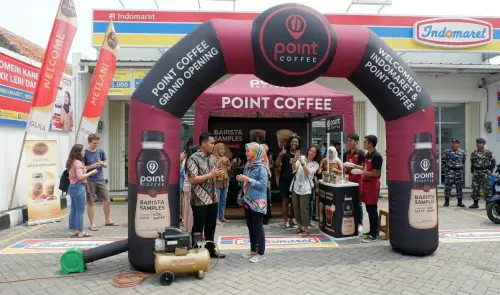 balon gate palu dalam event launching kopi