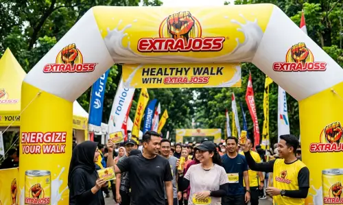balon gate saat event minuman