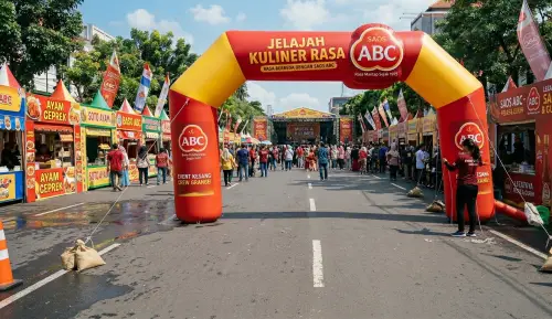 balon gate pinrang dalam event kuliner