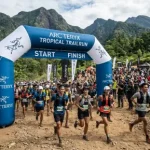 balon gate sintang pada event trailrun bersama brand outdoor luar