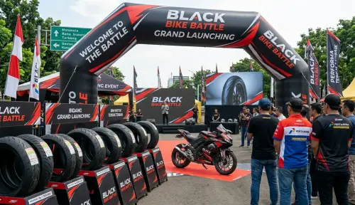 balon gate soppeng dalam launcing ban motor