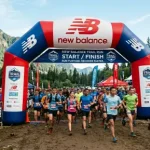 balon gate tanah laut saat event trailrun dengan sponsor sepatu luar
