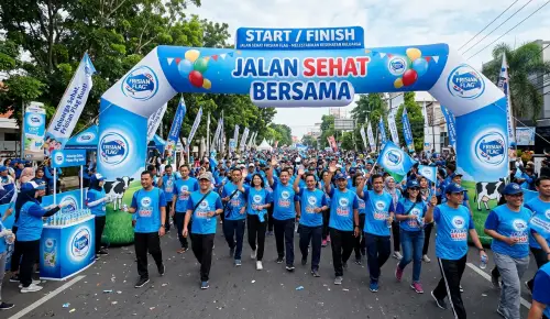balon gate tolitoli dalam event jalan sehat