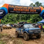 balon gate kotabaru saat event offroad mobil CBU